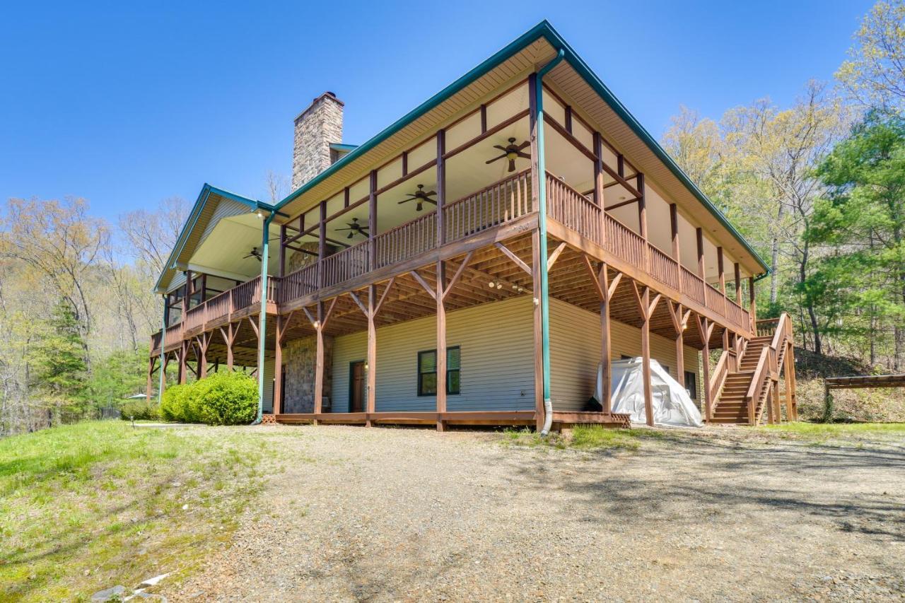 Expansive Home On 16 Acres With Smoky Mountain Views Murphy Eksteriør billede